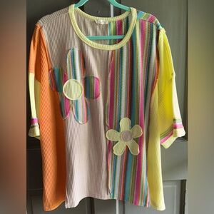 Easel Flower Patch Shirt